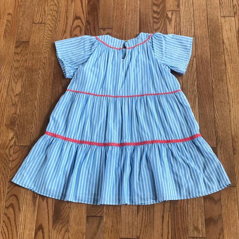 NWOT J.Crew Crewcuts Girls short sleeve striped dress 10 - Picture 6 of 8